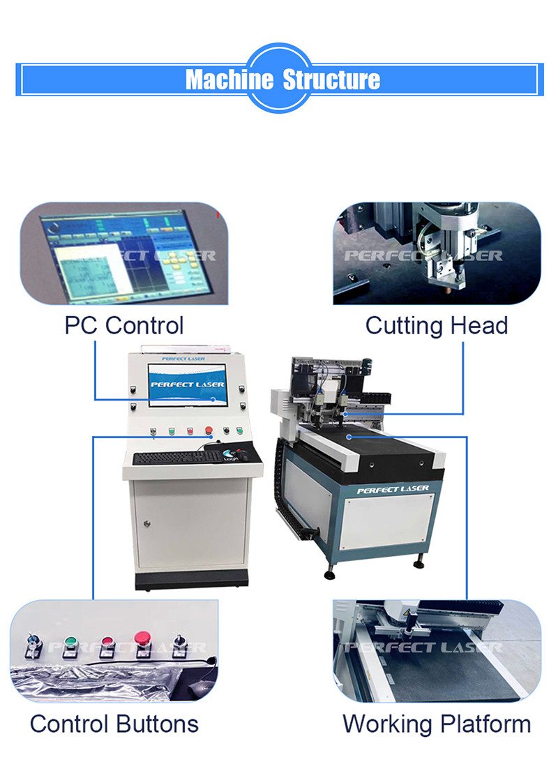 Perfect Laser - 600 * 600mm Industrial CNC CCD Automatic Multi Shape Mirror OLED Ultra-thin Glass Cutting Cutter Machine