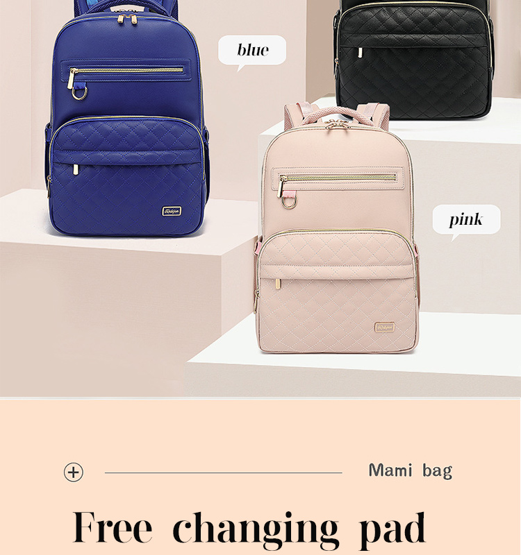 Factory Baby Diaper Bag Multi Function High Capacity Mummy Bag Changing Bag