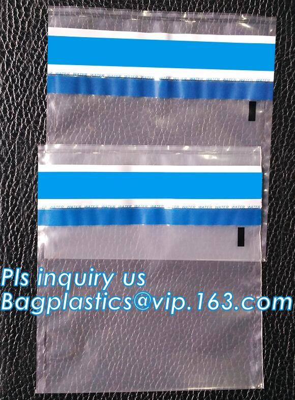 Security plastic bag with adhesive tape for cash, plastic money bag, Security Money Cash Bag For Airport/Bank and police