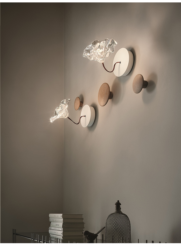 Replica Design Art Decor Acrylic Wall Lamp for Bedroom Kids' Room Hotel Aisle Petal Wall Lamp(WH-OR-240)