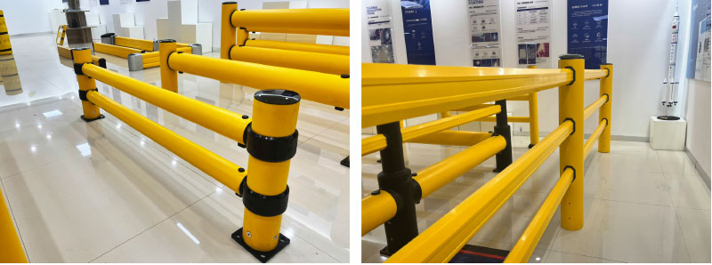 Flexible Pedestrian Barrier  Anti-Collision Guardrails Warehouse Safety Barrier Traffic Guardrails