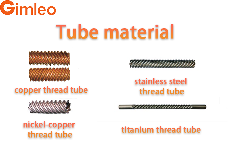 1 M3/H Copper Tube Miniwatt Coaxial Coil Heat Exchanger For Refrigerant Pump GY-0060C
