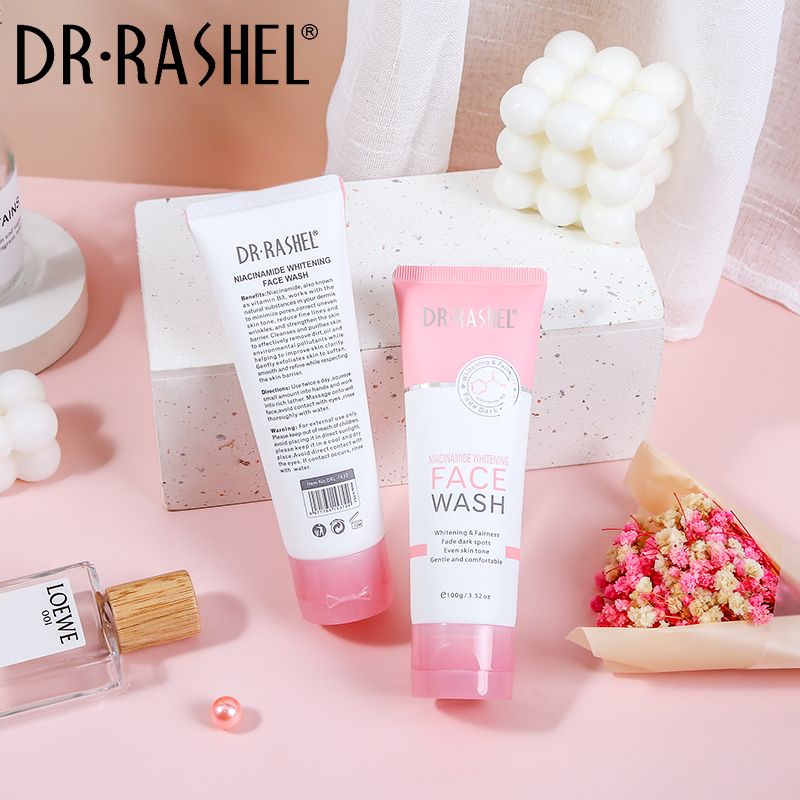 DR RASHEL Face Wash Moisturizing Dark Spots Removal Niacinamide Whitening Face Wash 100ml