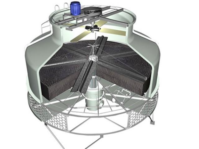 PVC Round Cooling Tower Fill Replacement Cooling Tower Filler
