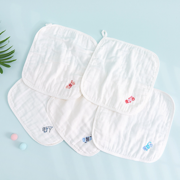 Sustainable 100% Cotton Muslin Squares for Unisex Baby Reusable Muslin Face Cloth