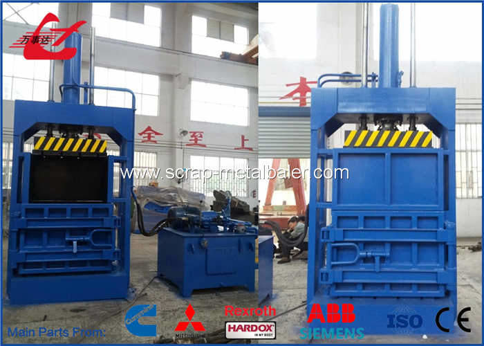 Industrial Baler Vertical Baling Machine For Loose Materials Low Running Noise