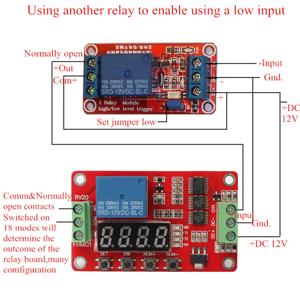 AC 250V/10A digital LCD touch electronic timer switch relay module