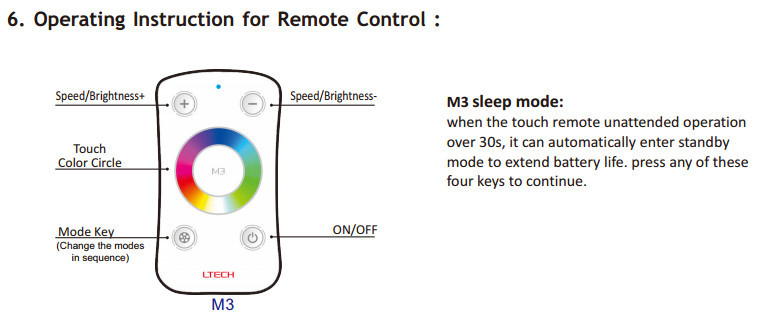 3A/3CH 2.4GHz Rf Rgb Led Controller , Wifi Led Rgb Strip Controller Rgb And Single Color
