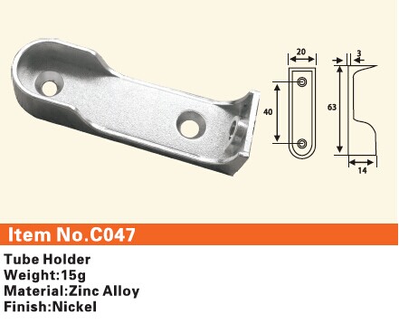 C047 Furniture connecting fittings:Tube Holder