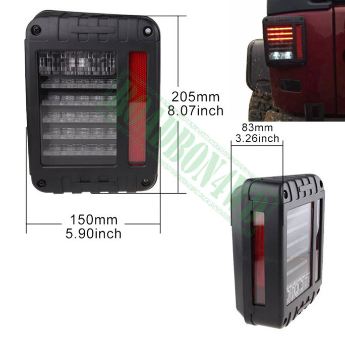 LED Rear Stop Reversing Lamp 12V 24V Tail Light for Jeep Wrangler JK For Wrangler Tail Lights Rear Brake Reverse Lamps
