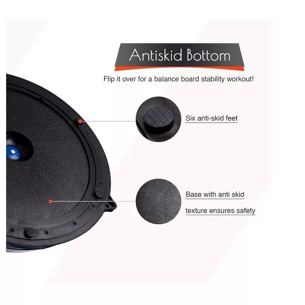 Half Ball Balance Trainer Yoga Exercise Fitness Platform Anti Slip for Stability Core Workout Strength Training