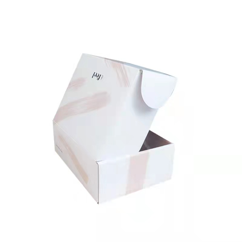 Custom Logo Folded Corrugated Shoe Box Shipping Gift Packing