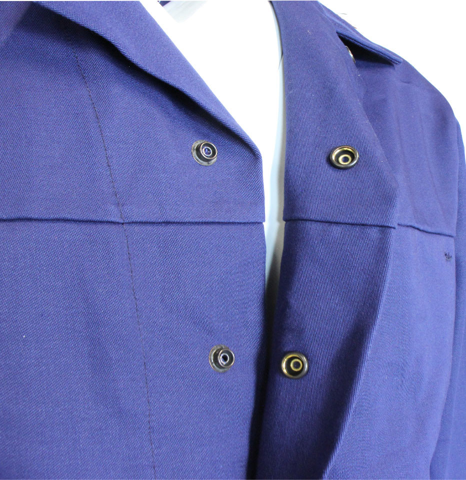 330GSM Anti-static Fabric Flame Retardant Twill 3/1 Work Clothes Coat