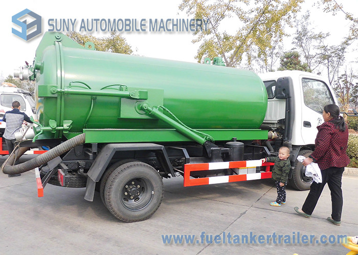 Foton 8CBM 8000L 8M3 Vacuum Tank Truck Cummins 140hp , 4x2 Sewage Suction Truck