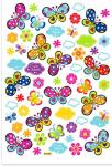 Butterfly PVC Glitter Childrens Wall Stickers 4359