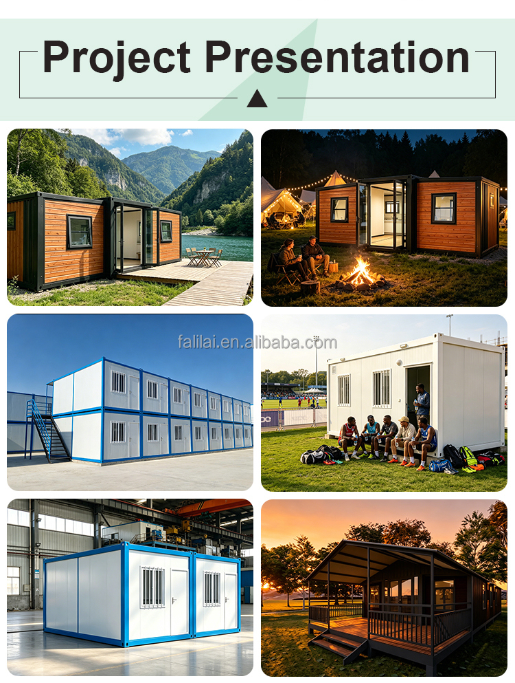 20ft 30ft 40ft Advanced 2 Bedroom 1 Bathroom Luxury Prefabricated Modular Office Expandable Container House