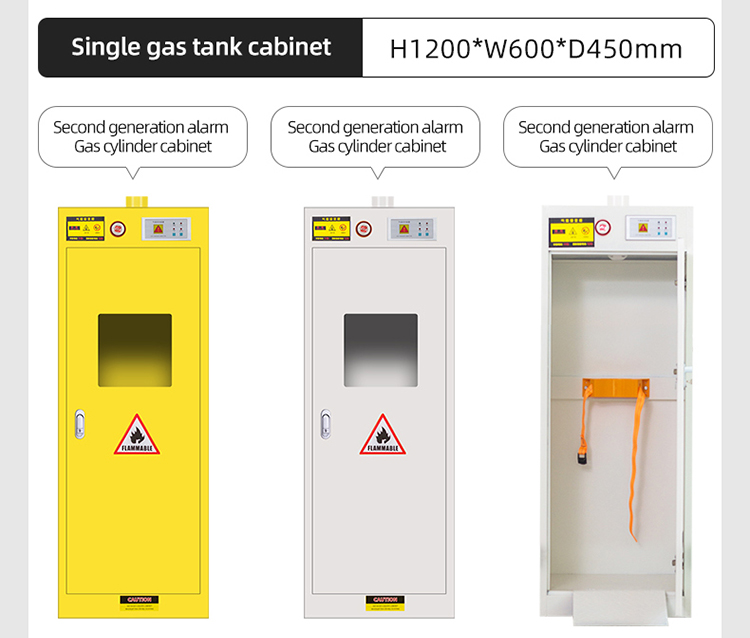 All Steel Bottle Holding Cabinet Multiple Functions Laboratory Drug Cabinet Chemical Toxic Standard Double Door Safety Cabinet