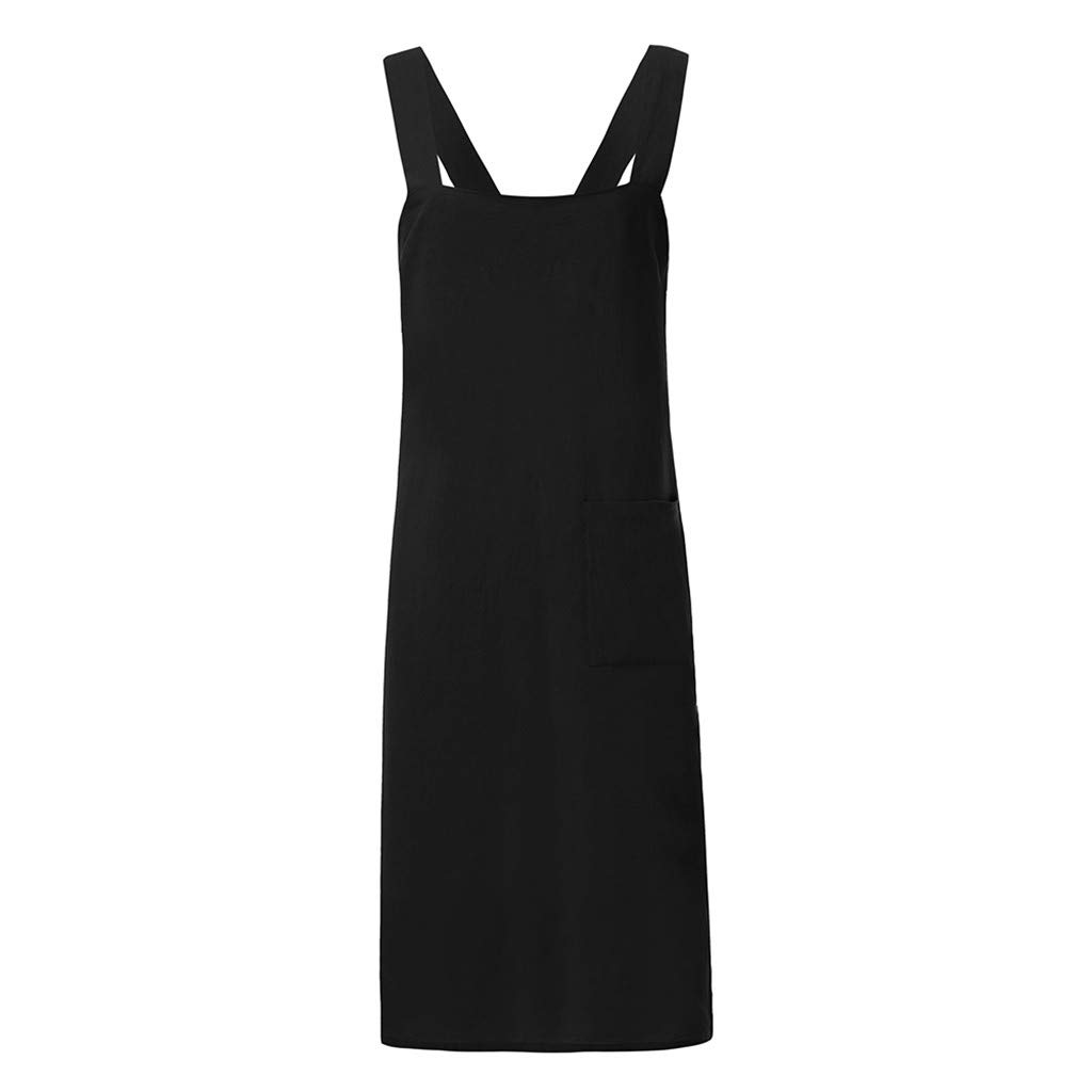 Sleeveless Vintage Cooking Apron Dress Multipurpose Wear Resistant Simple Creative