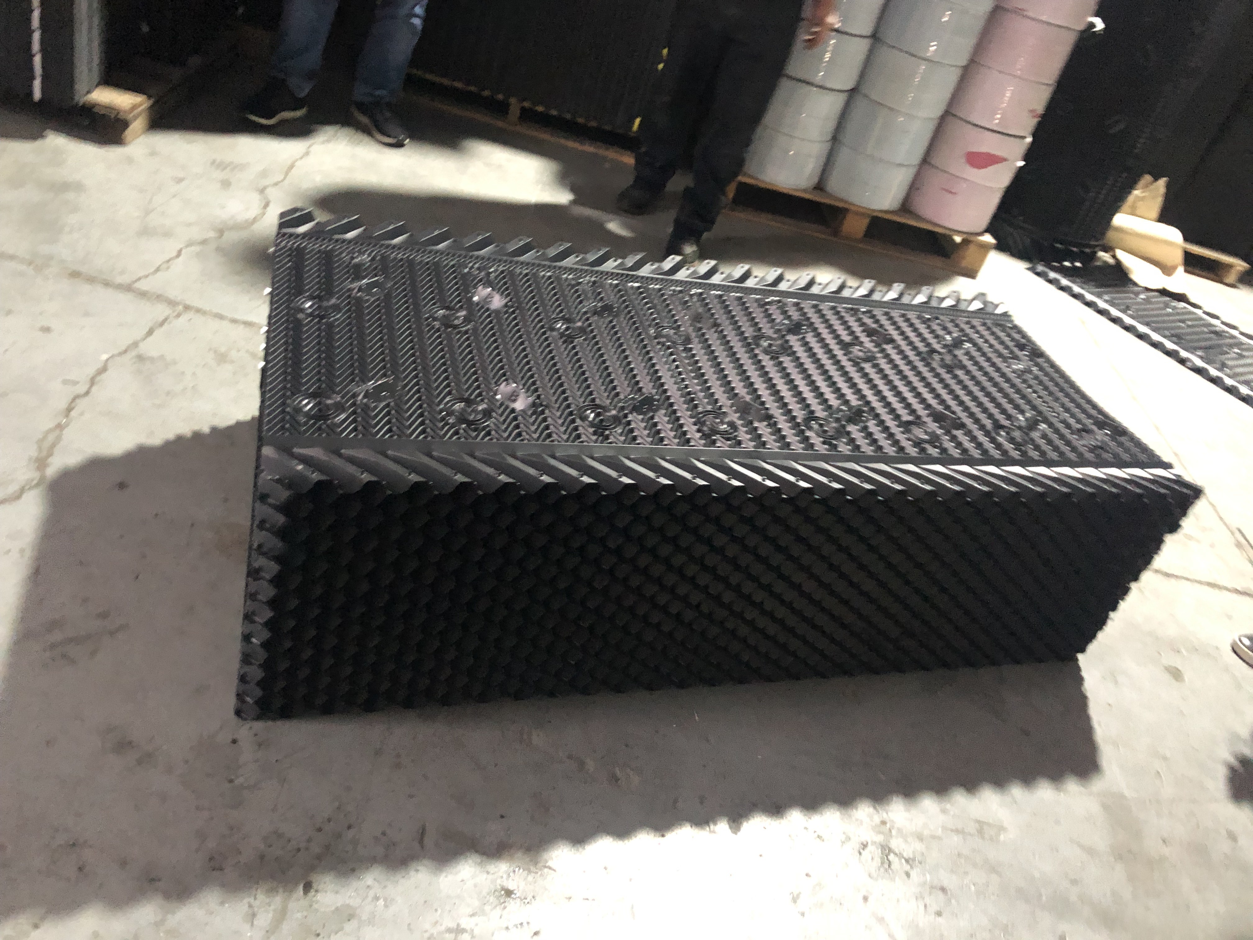 Cross Flow International Cooling Tower Fill 19mm Channel PVC Hanging Cooling Tower Infill
