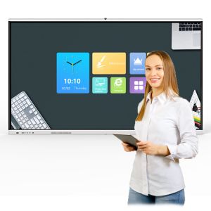 Infrared Touch Screen Whiteboard , Smart Board Interactive Display 60hz Dual