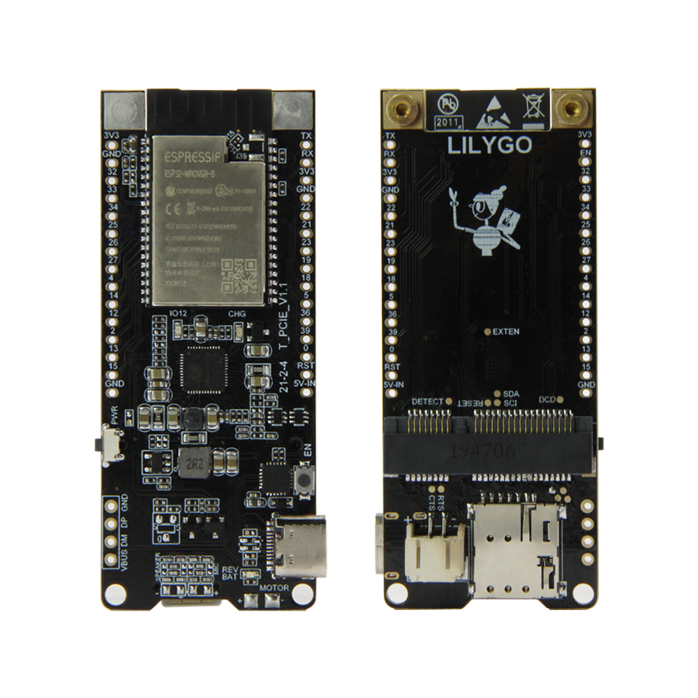 LILYGO T-PCIE 3G Iot Module Cat-1 Cat-4 Developed Board Esp32 PMU NB-IOT SIM7600E PCIE GPS Module