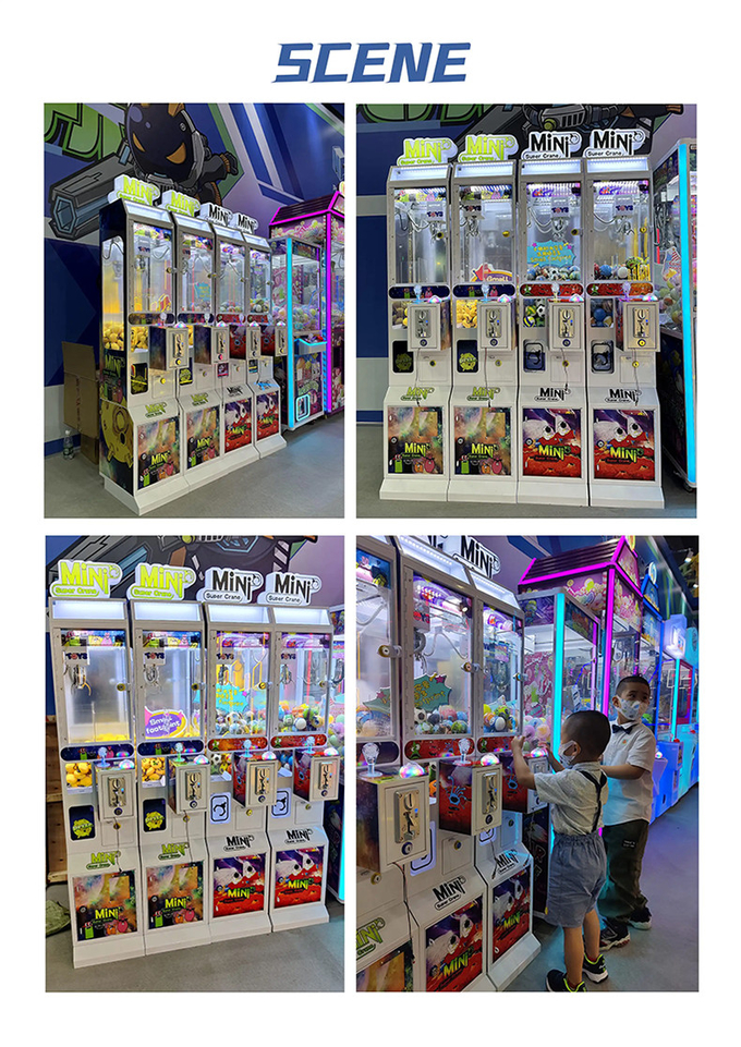 Customizable Mini Coin Operated Small Doll Arcade Game Vending Claw Machine With Bill Acceptor