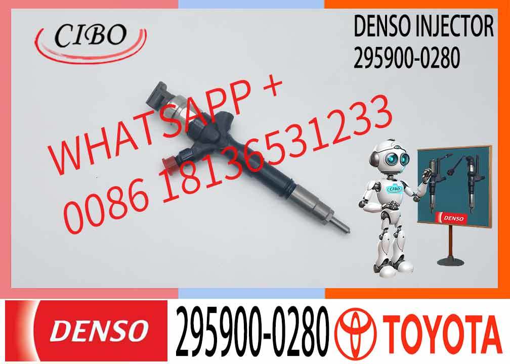 Diesel Fuel Common Rail Injector 295900-0280 / 295900-0210 / 23670-30450 For TOYOTA Hilux 2KD