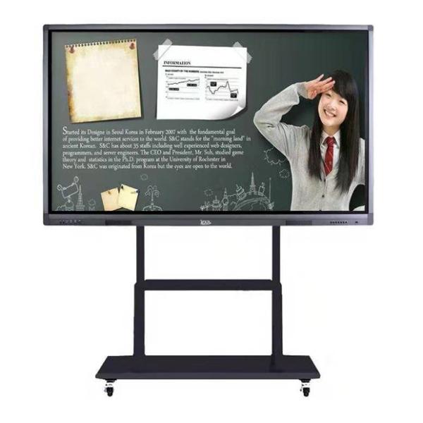 55 Inch Digital Whiteboards Touch Screen Kiosk With 178 Degree Viewing Angle