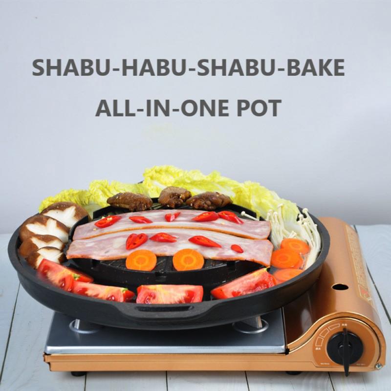 Korean Style Square Stovetop Grill Pan Aluminum Non Stick Smokeless Barbecue Stovetop Plate