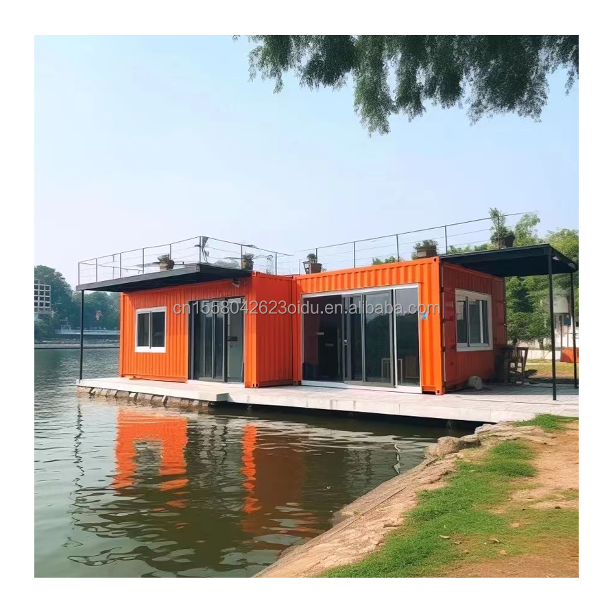 Bathroom and Galvanized Steel Square Tubes Main Structure in 20ft Light Steel Structure Container Room for Restaurant