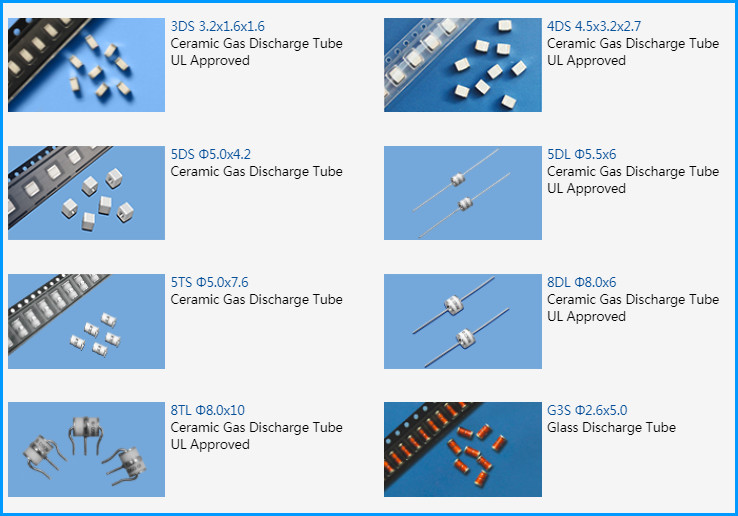 4532 Gas 2 Terminal Discharge Tube UL SMD Gas Discharge Tube Lightning Protection