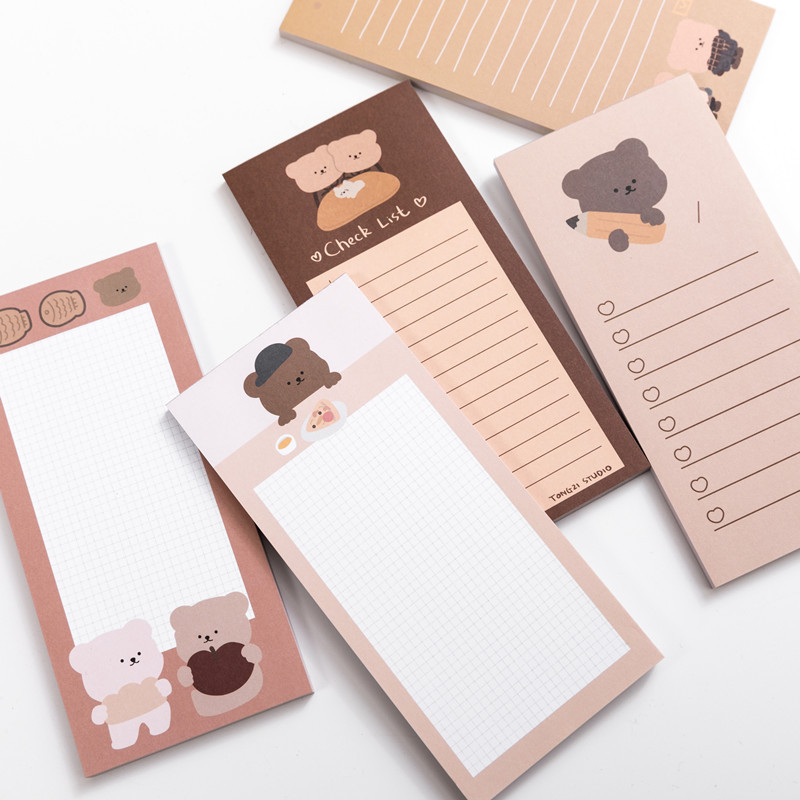 Cute Self Adhesive Magnetic Grocery List For Firdge Shopping Notepads