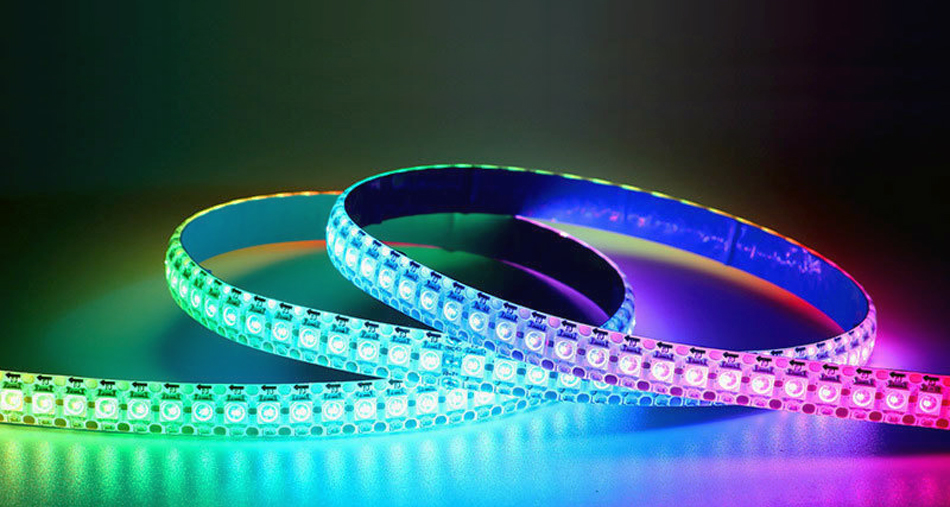 Flexible Digital LED Pixel Strip Light Smd 5050 RGB Inner IC Ws2812b