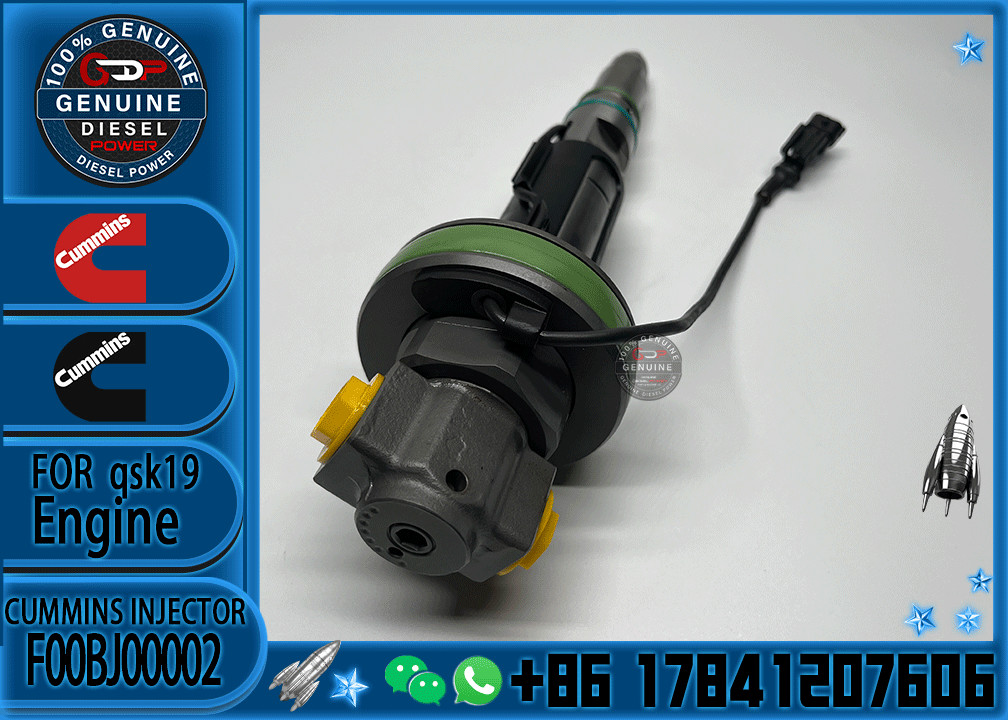 Common Rail Fuel Injector 288-2078 2882078 F00BJ00002 F00BJ00003 for Cummins QSK19 QSK60 Engine