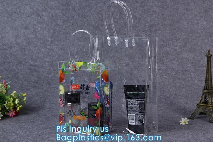 Summer beach clear PVC shoulder bag/transparent tote bag, Jelly PVC Material Candy Color Beach Transparent Women Shoulde