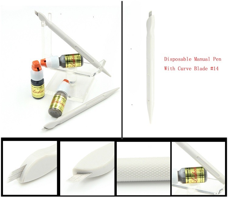 Plastic Disposable Microblading Pen With Blade Eyebrow Embroidery Pen #14