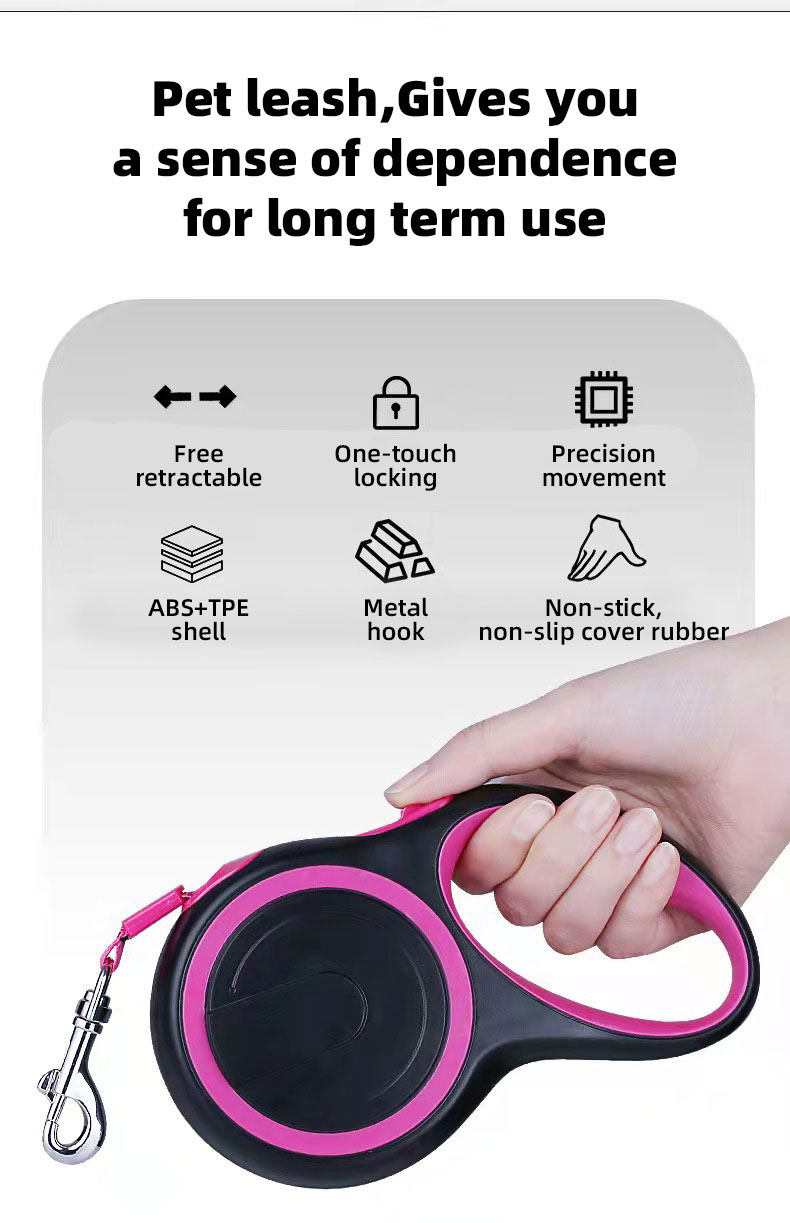 Traction Rope Simple Style Dogs Adjustable pet Leashes multi-color wlking