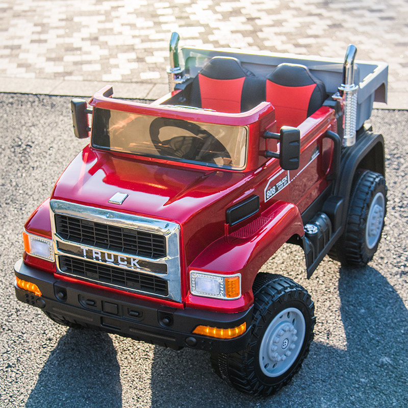 12V Ride On Tractor Truck Car for Kids Plastic Material and Emote Control Included