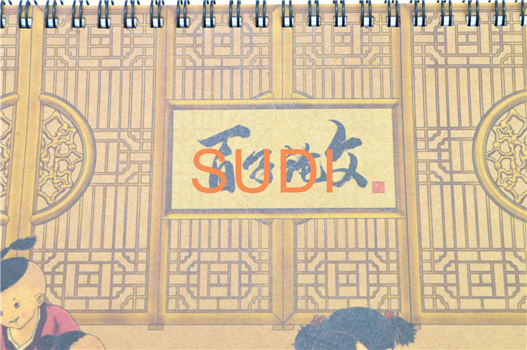 Spot Color Offset Printing A6 Spiral Binding Drawing Book