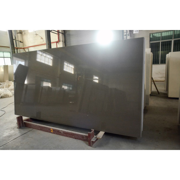 20MM Plain Dark Flooring Tiles Glass Quartz For Indoor Home Bathroom