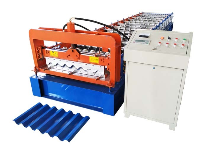 750 Model Roofing Sheet Roll Forming Machine / Galvanized Iron Sheet Making Machine