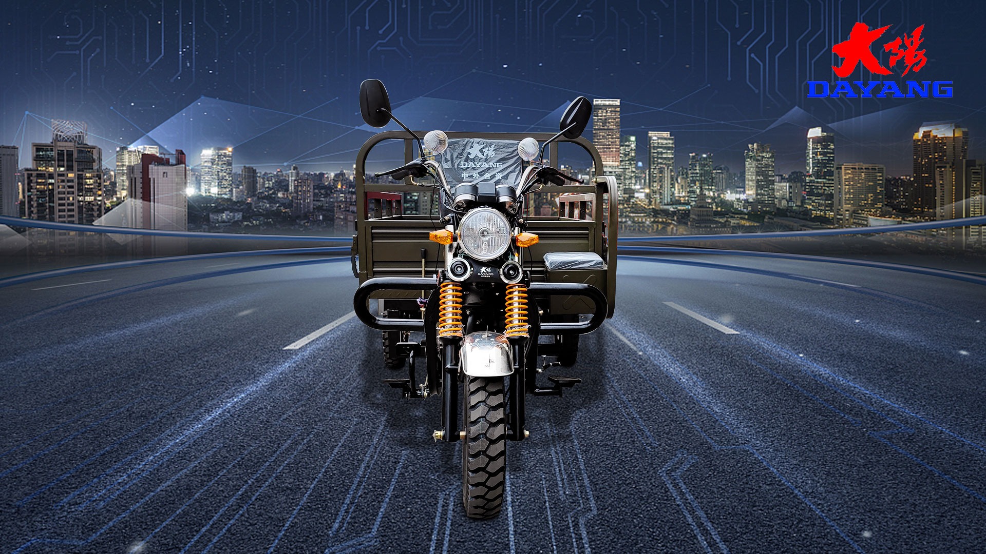 Three Wheel Motorcycle Scooter Trike Petrol Type Motorcycle 1000W Motor for 1 Passenger