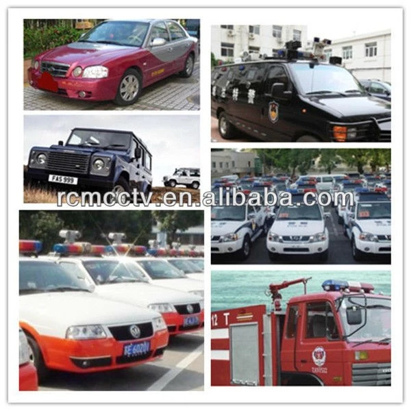Outdoor Waterproof High Speed Rotate Car Thermal Camera With 4 Channel PTZ Controller