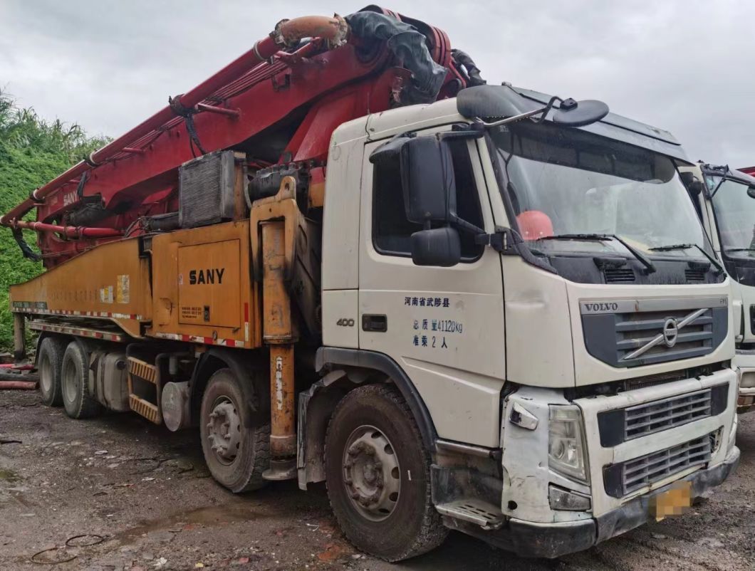 2012 Sy 56m Concrete Pump on Volvo Truck Concrete Boom Pump