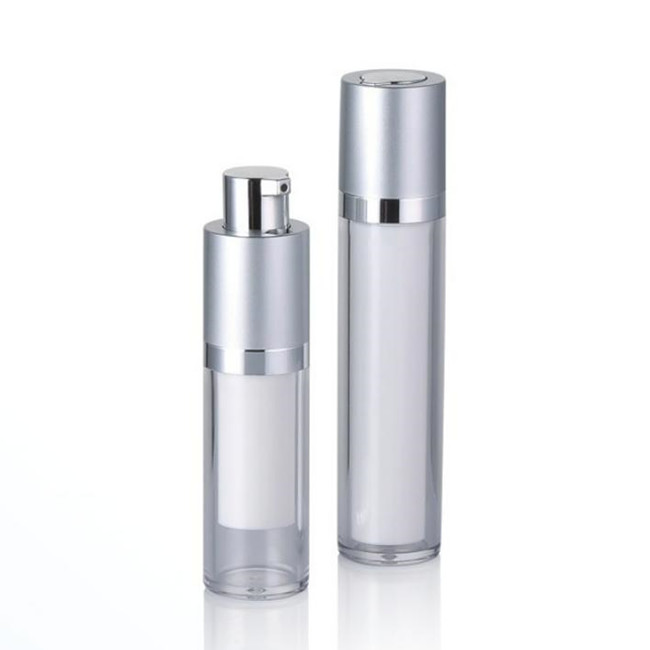 89mm Cream Airless Twist Pump Bottle 10ml 0.34oz 15ml Double