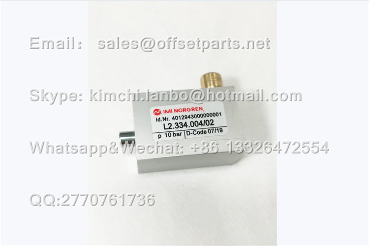 L2.334.004 /02 Pneumatic Cylinder SM74 SM52 Offset Press Replacement Printing Machine Spare Parts