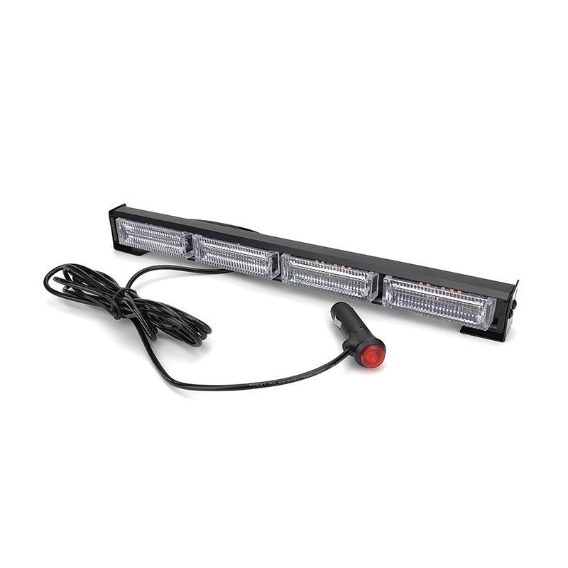 Emergency Light Bars Traffic Advisor LED Strobe Amber White Light Bar Kit Rainproof Warning Caution Turn Signals 12V