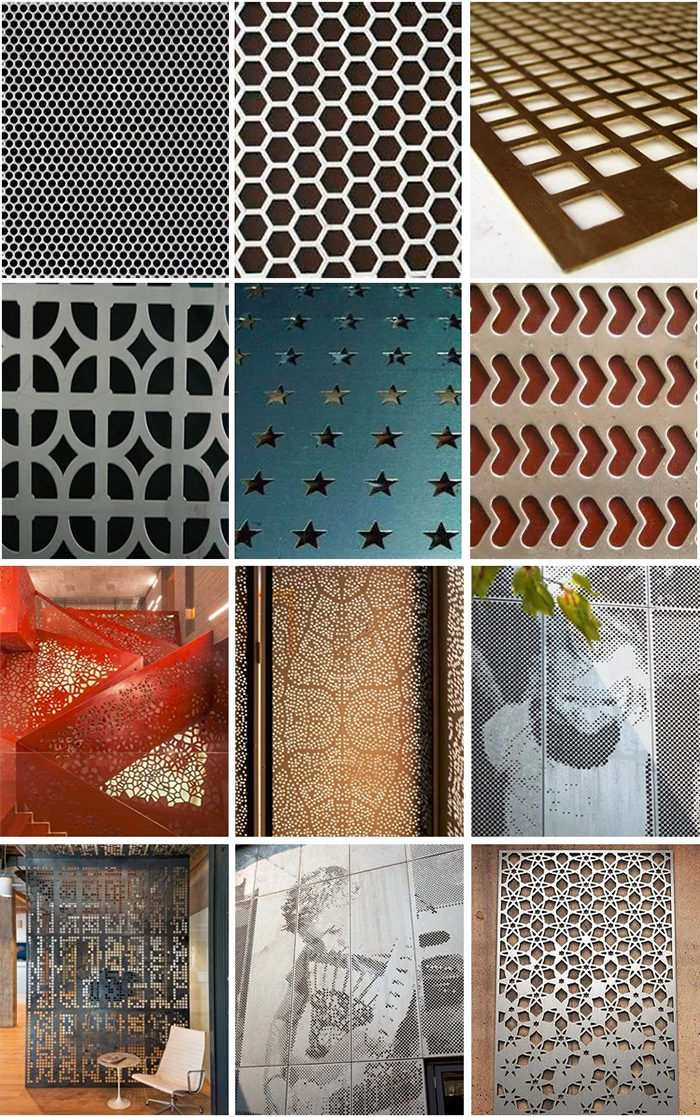 10mm Hexagonal Perforated Aluminum Sheet / Round Perforated Metal Polished