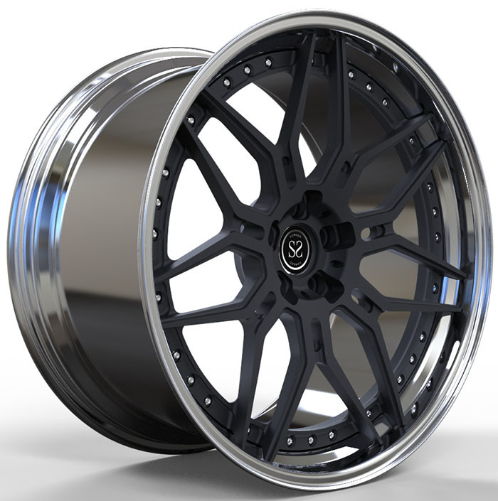 Aluminum 21 Inches Audi Rs6 Two Piece Forged Wheels 139.7mm Pcd