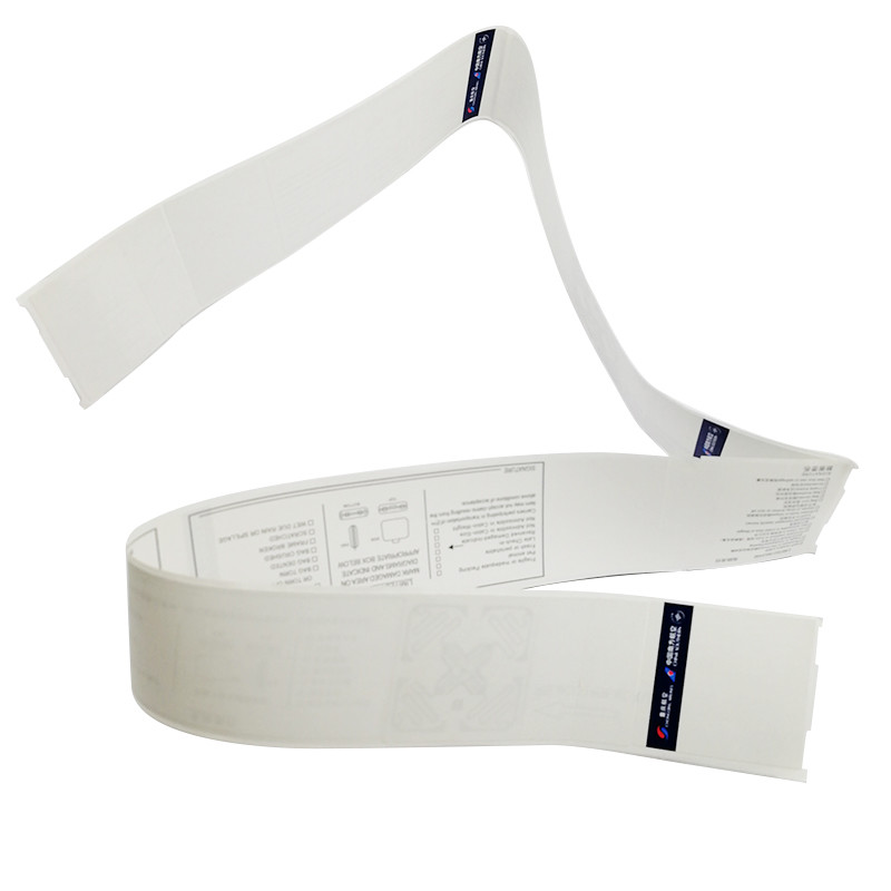 Custom RFID 860~960MHz 475*54mm Luggage Label Sticker Baggage For Tracking Management